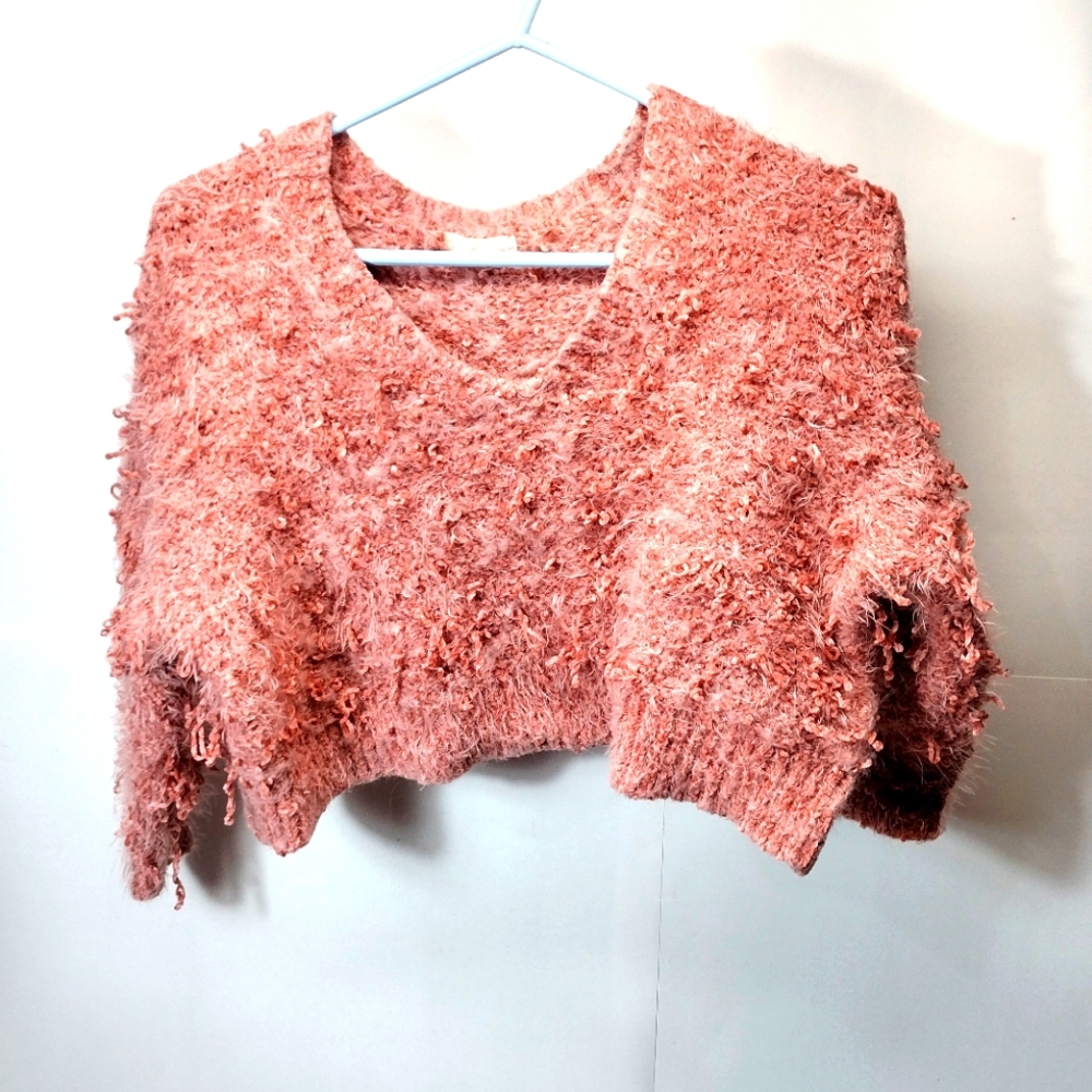 Altar'd State Fuzzy Soft Crop Top Sweater l Size Medium
